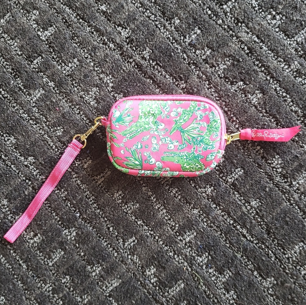 Lilly Pullitzer Alligator Wristlet